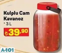 KULPLU CAM KAVANOZ KULPLU CAM KAVANOZ